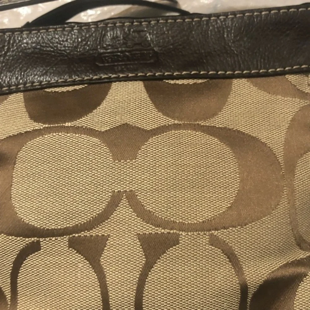 Coach vintage y2k 48156 signature brown mini Zoe hobo bag